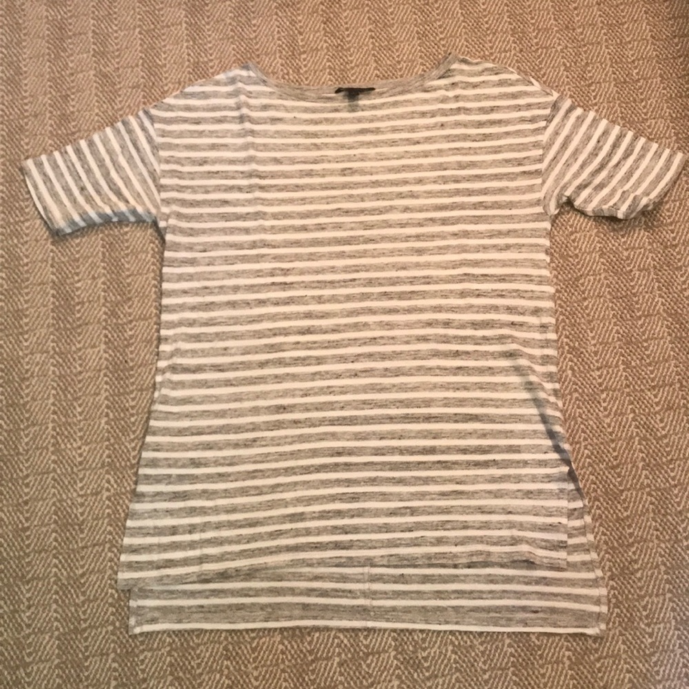 Banana Republic gray heather tunic tee